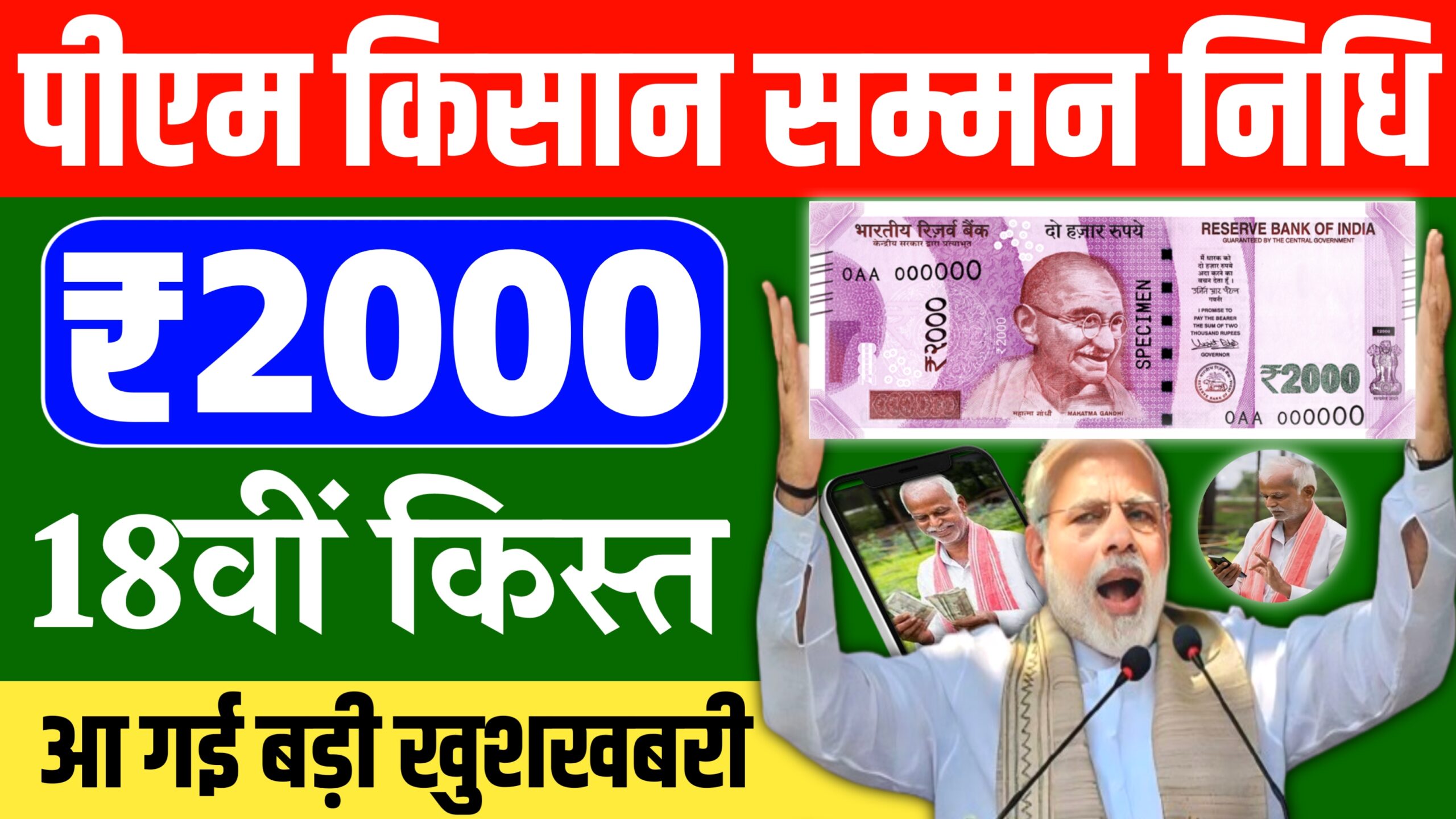 PM Kisan Samman Nidhi Yojana 18th Installment 