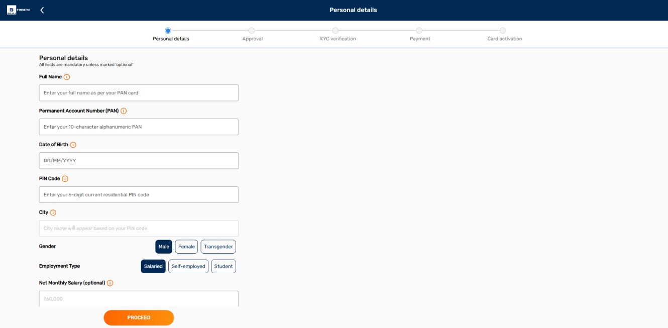 Bajaj Finserv Insta EMI Card Apply