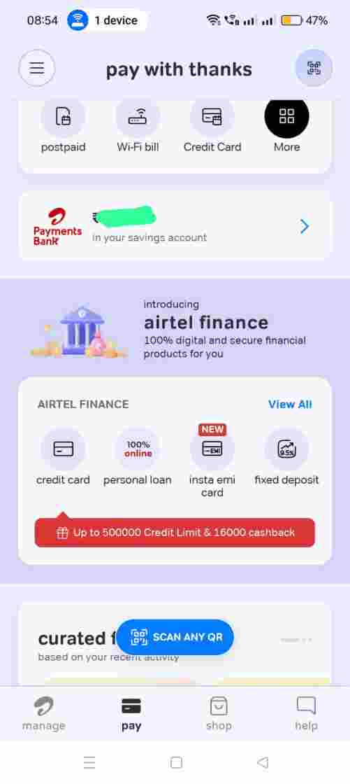 Airtel Payment Bank Personal Loan