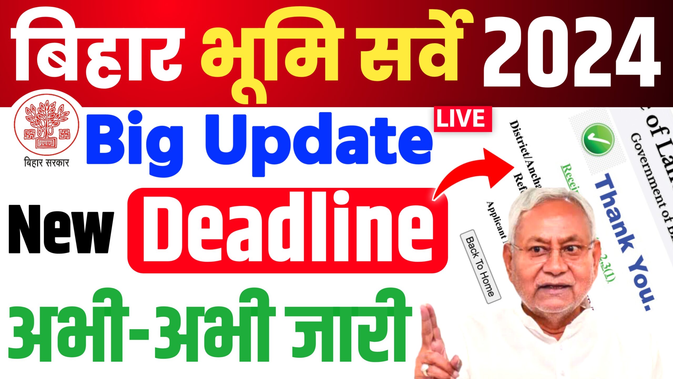 Bihar Jamin Survey Dateline 2024 