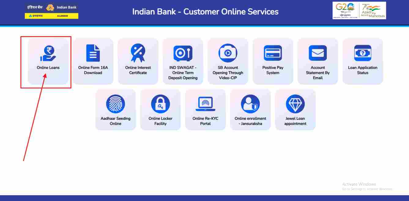 Indian Bank Loan Apply